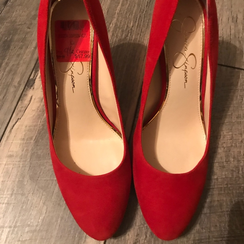 Jessica Simpson Red Suede